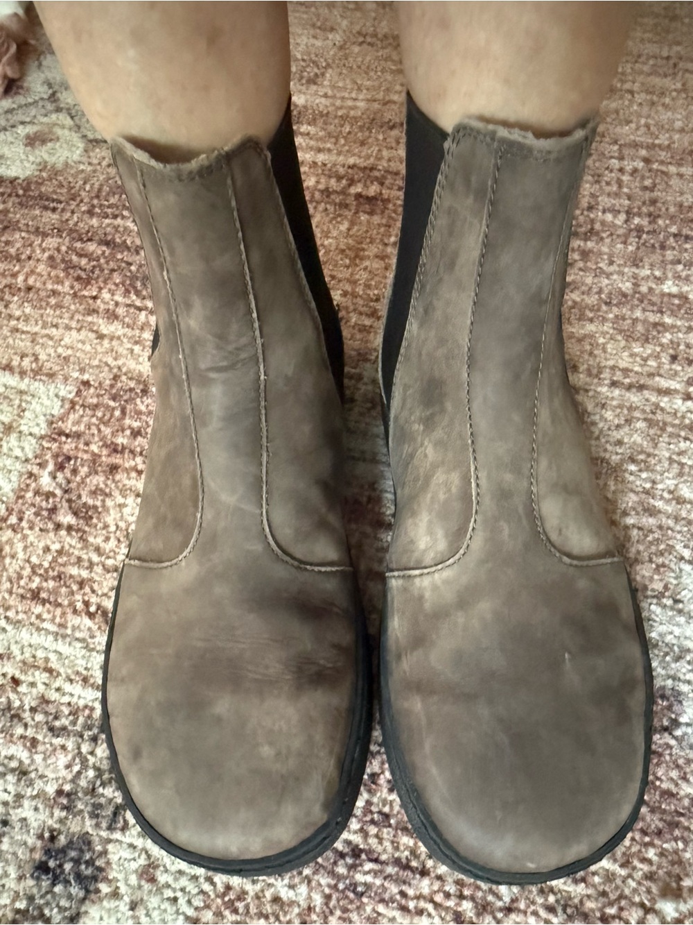 Groundies Women's Chelsea Booties in Taupe Gray EU 37 - Picture 7 of 10
